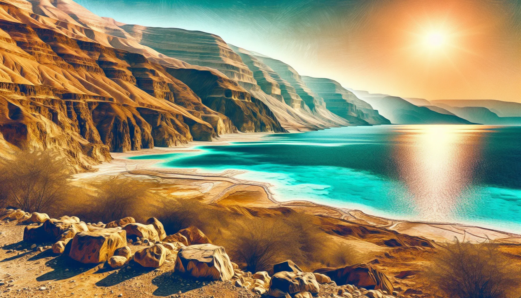 O Mar Morto é uma das maravilhas geográficas e históricas mais fascinantes do mundo. Localizado entre Israel, Jordânia e Cisjordânia, ele é conhecido por sua alta concentração de sal e minerais, o que o torna um dos corpos de água mais salgados do planeta.

Sua localização geográfica é igualmente impressionante. Situado no ponto mais baixo da Terra